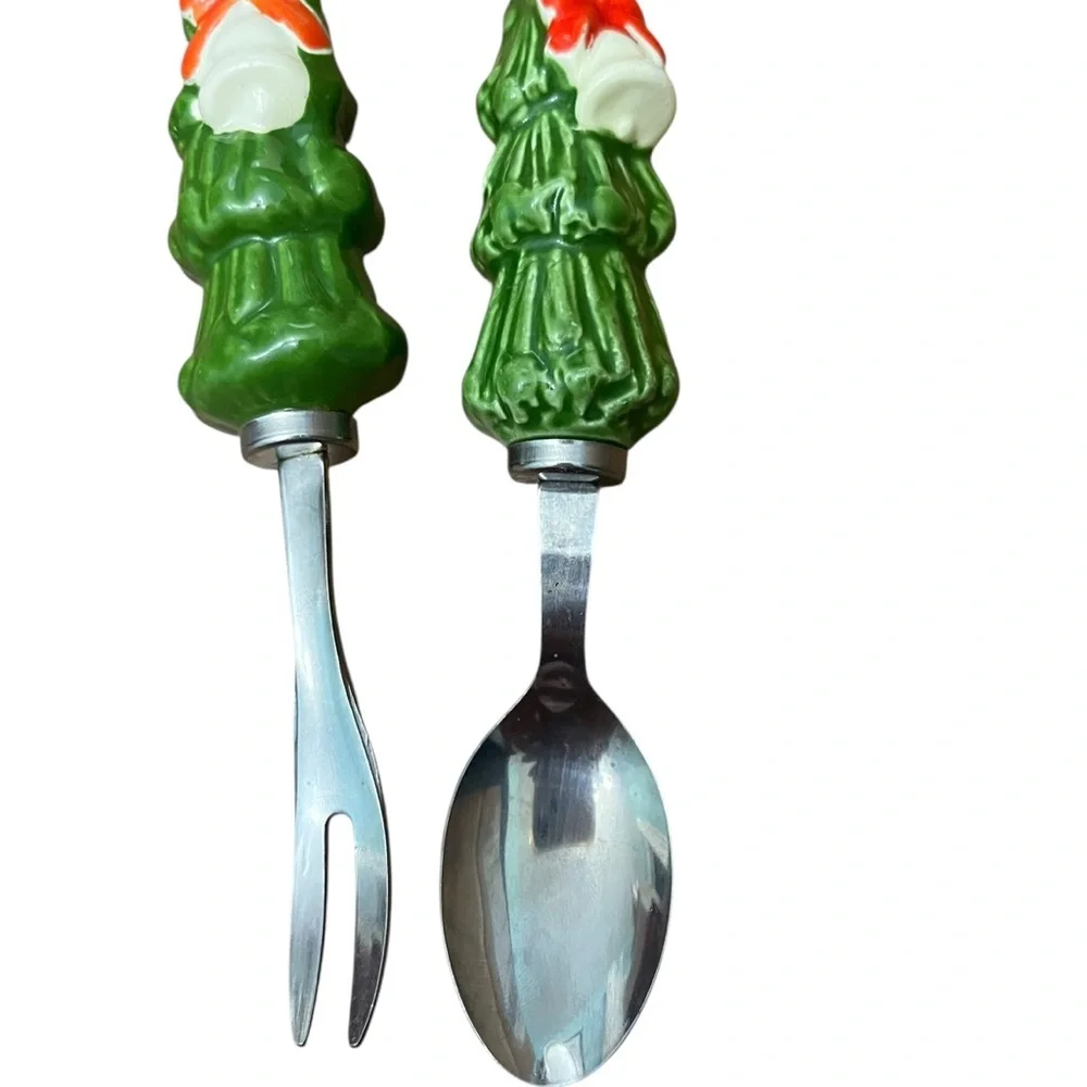 Vintage Christmas Tree Hors‎ D'oeuvres Servers